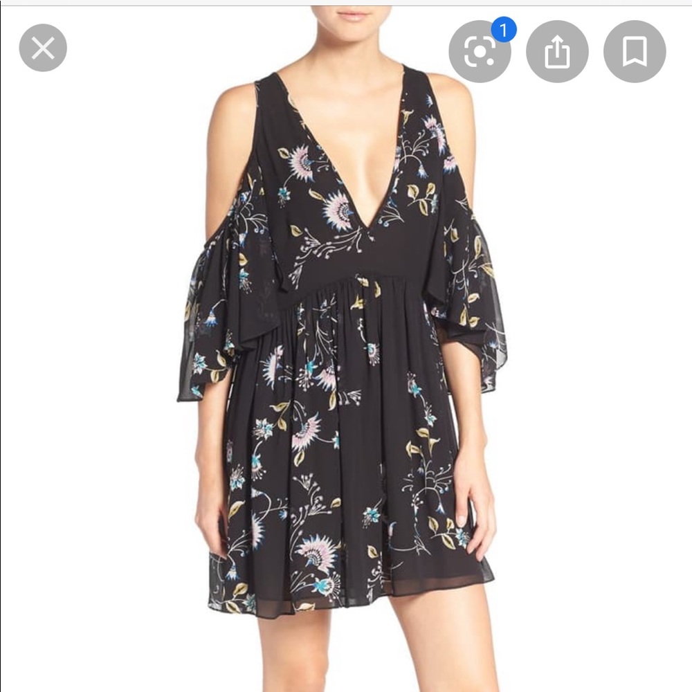 Robbie' Floral Print Off the Shoulder Dress